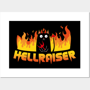 Hellraiser cat Posters and Art